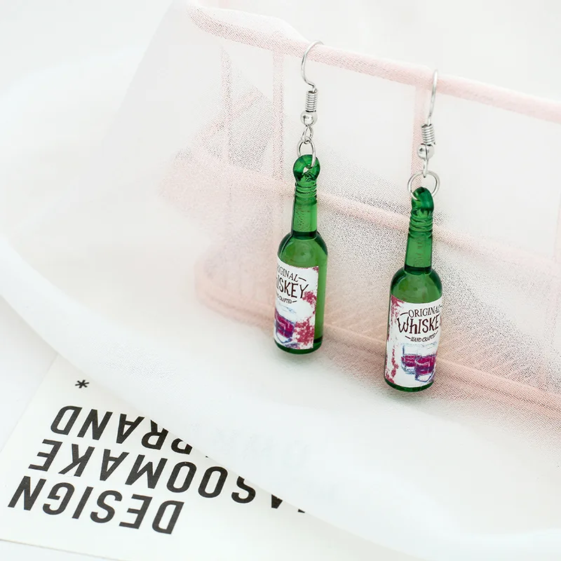 Japanese and Korean version exaggerated fashion small wine bottles earrings earrings long pendant Korean ear pendant ear pendant
Japanese and Korean version exaggerated fashion small wine bottles earrings earrings long pendant Korean ear pendant ear pendant