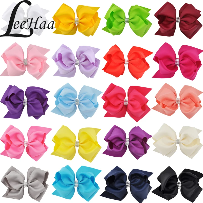 20PCS 6 Inch Luxury Rhinestone Hair Bows Grosgrain Ribbon Bow Hair Clips Hairpins Headwear Kids Girls Hair Accessories Wholesale
20PCS 6 Inch Luxury Rhinestone Hair Bows Grosgrain Ribbon Bow Hair Clips Hairpins Headwear Kids Girls Hair Accessories Wholesale