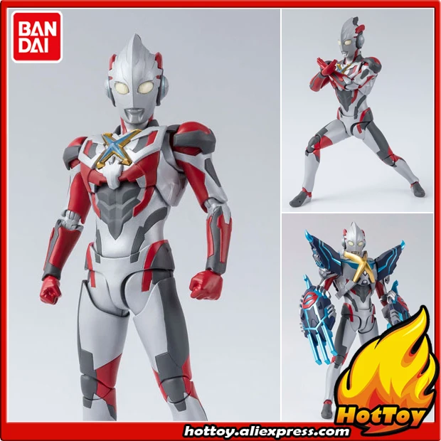 100% оригинал BANDAI Tamashii нациями S.H.Figuarts SHF фигурка Ultraman X & Gomora Armor набор из "Ultraman