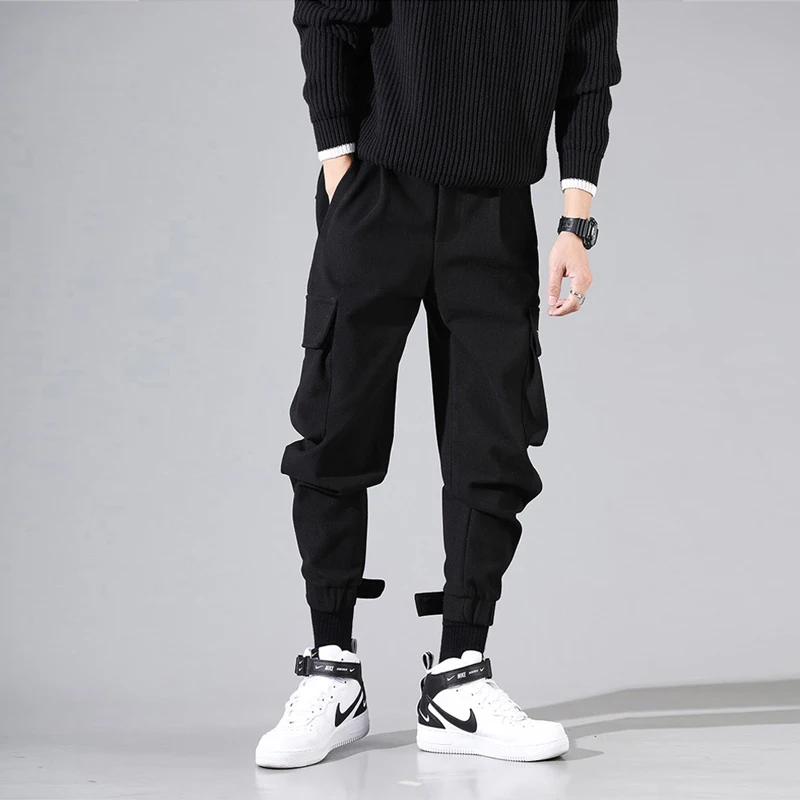 Fashion Streetwear Joggers Pants Men Loose Fit Autumn Winter Fleece Cargo Pants Harem Trousers Black Slack Bottom Hip Hop Pants
Fashion Streetwear Joggers Pants Men Loose Fit Autumn Winter Fleece Cargo Pants Harem Trousers Black Slack Bottom Hip Hop Pants