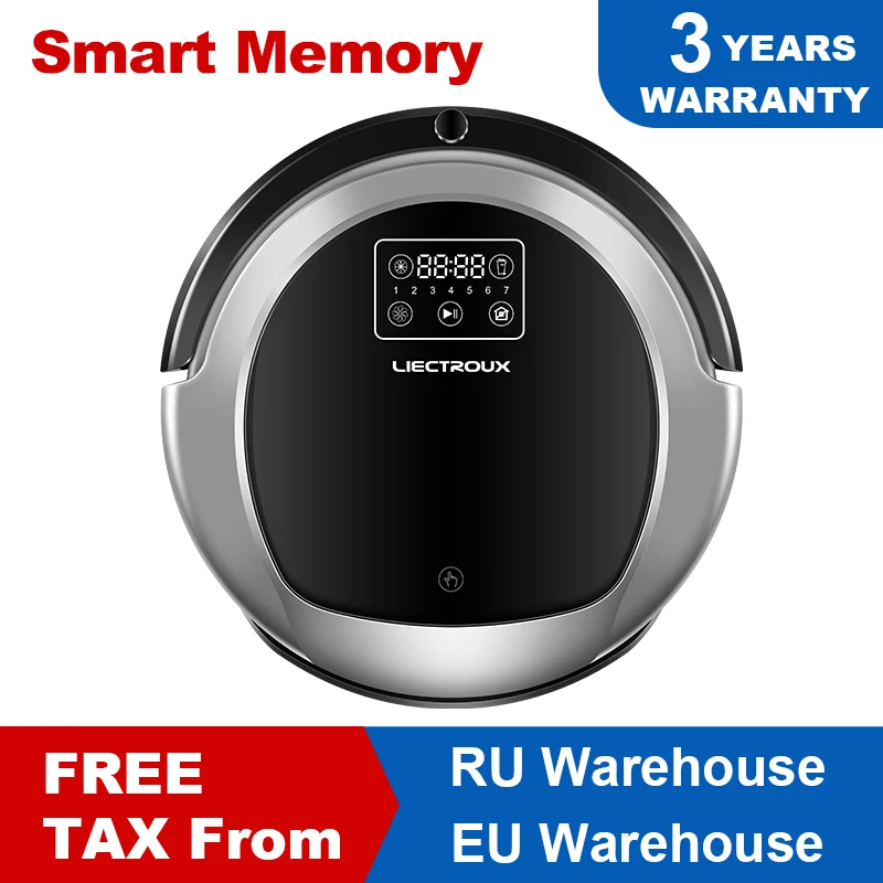 LIECTROUX B6009 Robotic Vacuum Cleaner,Map Navigation,Smart Memory,Low Repetition,Virtual Blocker,UV Lamp,Water Tank,Low noise
LIECTROUX B6009 Robotic Vacuum Cleaner,Map Navigation,Smart Memory,Low Repetition,Virtual Blocker,UV Lamp,Water Tank,Low noise