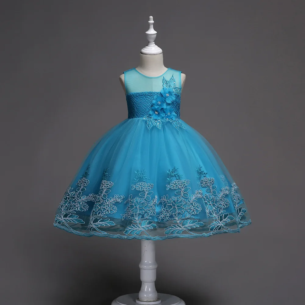 Teenage Girls Sweet Sleeveless Dress Summer New Children's Clothing Girls Mesh Tutu Dress Kids Embroidered Appliques Costume
Teenage Girls Sweet Sleeveless Dress Summer New Children's Clothing Girls Mesh Tutu Dress Kids Embroidered Appliques Costume