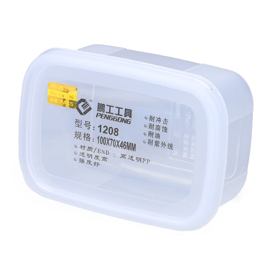 KELUSHI Wholesale Price 6PCS Firm Optical fiber Toolbox Transparent Clear Tools Packaging Tool Case Fiber |