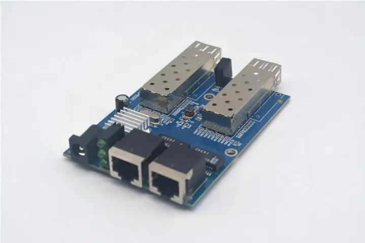 2 гигабайта SFP и 2 порта Tx 1000 Мбит/с, волоконно-оптический преобразователь, печатная плата
2 гигабайта SFP и 2 порта Tx 1000 Мбит/с, волоконно-оптический преобразователь, печатная плата