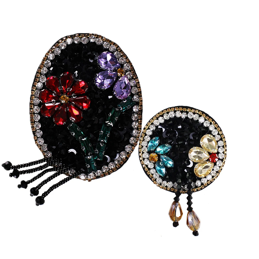 10pieces Beaded Sequin Round Rhinestones Motifs Applique Tassel Patches Motif Badge for Hats Bags Sewing Accessories TH1002
10pieces Beaded Sequin Round Rhinestones Motifs Applique Tassel Patches Motif Badge for Hats Bags Sewing Accessories TH1002