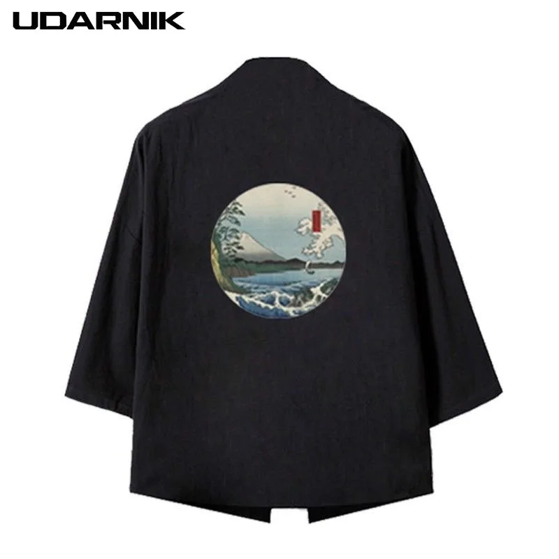 Men Summer Loose Cotton Kimono Jacket Streetwear Open Stitch 3/4 Sleeve Cardigan Japanese Style Harajuku Black Coat 226-147
Men Summer Loose Cotton Kimono Jacket Streetwear Open Stitch 3/4 Sleeve Cardigan Japanese Style Harajuku Black Coat 226-147