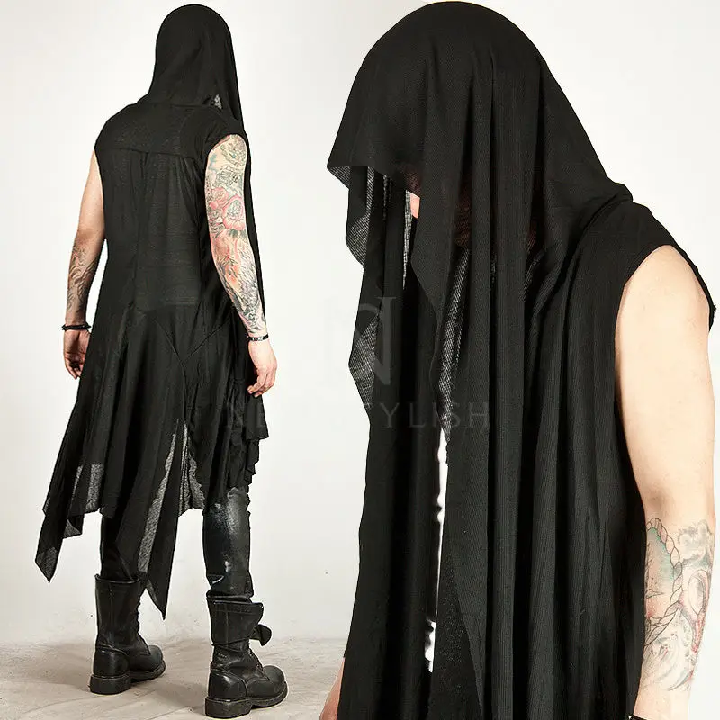 Avant-garde Dark Edge Mens One Size Mod Casual Tops DRAPING LONG SLEEVELESS HOOD CARDIGAN Vest
Avant-garde Dark Edge Mens One Size Mod Casual Tops DRAPING LONG SLEEVELESS HOOD CARDIGAN Vest