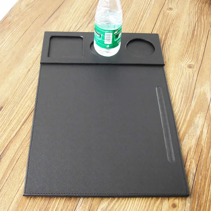 Deluxe PU Leather Office Desk Clipboard A4 Drawing & Writing Pad Tablet with Pen Slot & Mug Fixation Set For Conference Black
Deluxe PU Leather Office Desk Clipboard A4 Drawing & Writing Pad Tablet with Pen Slot & Mug Fixation Set For Conference Black