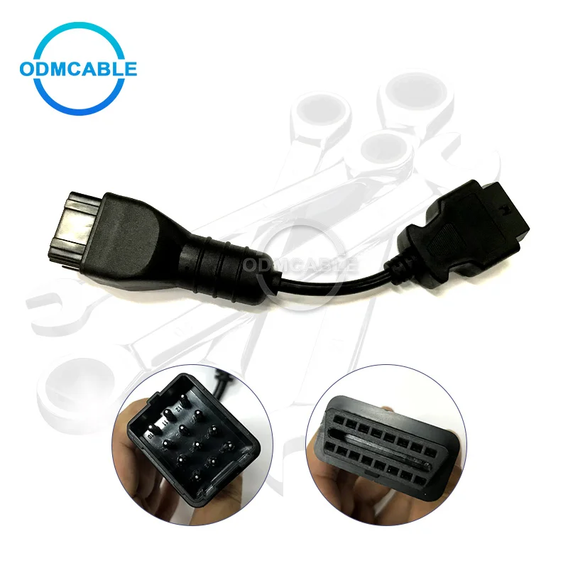 Диагностический кабель 12 Pin OBD к OBD2 диагностический адаптер для renault vocom| |