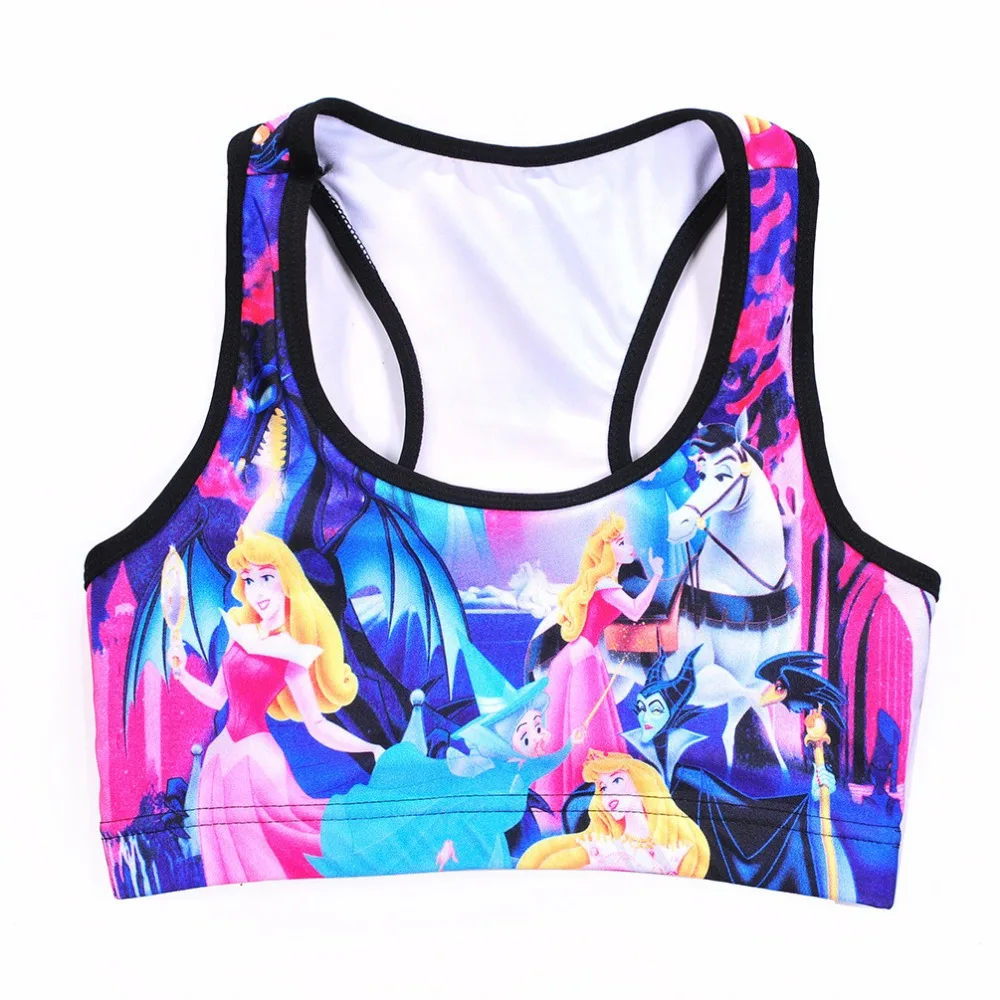 Women Cartoon Princess Print Fitness Short Vest Workout Wireless Underwear Seamless Stretch Tank Top Hiphop Soft Bra
Women Cartoon Princess Print Fitness Short Vest Workout Wireless Underwear Seamless Stretch Tank Top Hiphop Soft Bra