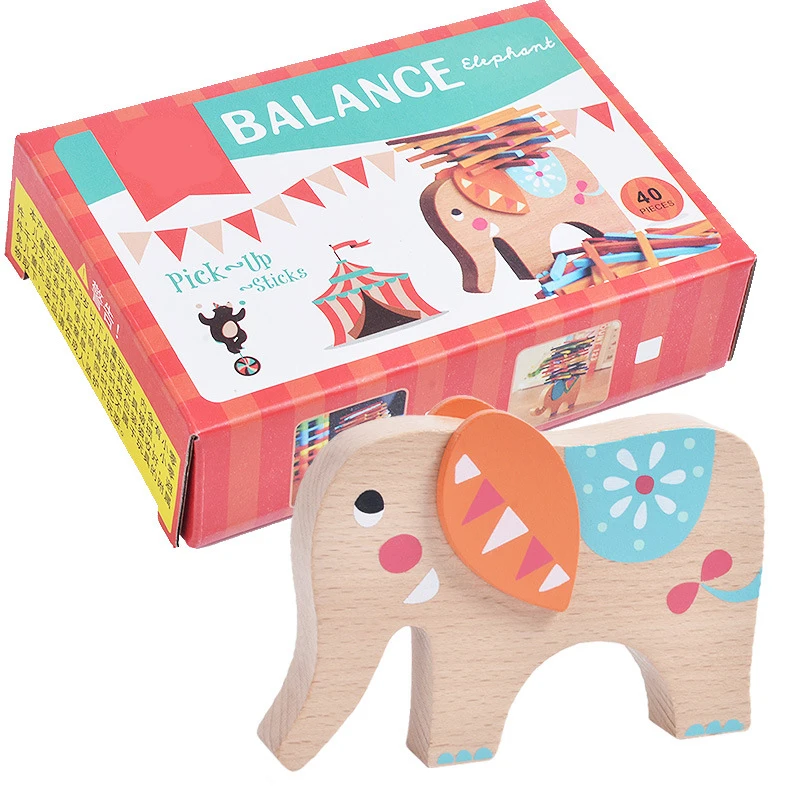 Colorful wooden animal elephant balance building blocks baby early learning enlightenment education toys children gifts
Colorful wooden animal elephant balance building blocks baby early learning enlightenment education toys children gifts