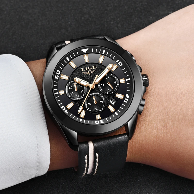 2019 Top Brand LIGE Luxury Mens fashion Leather Quartz Wrist Watch Men Military Sport Watch Male Leisure Clock Relogio Masculino
2019 Top Brand LIGE Luxury Mens fashion Leather Quartz Wrist Watch Men Military Sport Watch Male Leisure Clock Relogio Masculino