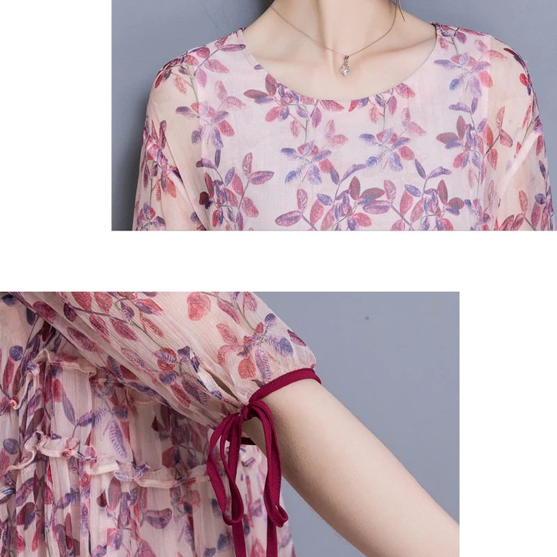 Fake two pieces new Summer Voile dress women Sweet Style Print Floral Chiffon dress Female casual plus size Dresses vestidos
Fake two pieces new Summer Voile dress women Sweet Style Print Floral Chiffon dress Female casual plus size Dresses vestidos