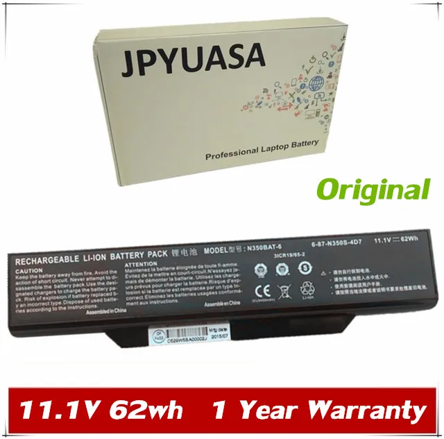 7XINbox 11.1V 60wh Original N350BAT-6 N350BAT-9 Laptop Battery For Clevo 6-87-N350S-4D7 6-87-N350S-4D8 3ICR19/65-2
7XINbox 11.1V 60wh Original N350BAT-6 N350BAT-9 Laptop Battery For Clevo 6-87-N350S-4D7 6-87-N350S-4D8 3ICR19/65-2