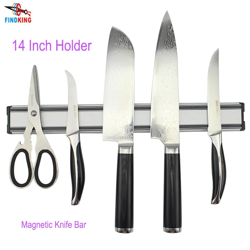 FINDKING 14 Inch Strong Magnetic Knives Bar holders kitchen accessories Aluminum magnetic Knife Holder Metal Rack Strip utensil
FINDKING 14 Inch Strong Magnetic Knives Bar holders kitchen accessories Aluminum magnetic Knife Holder Metal Rack Strip utensil