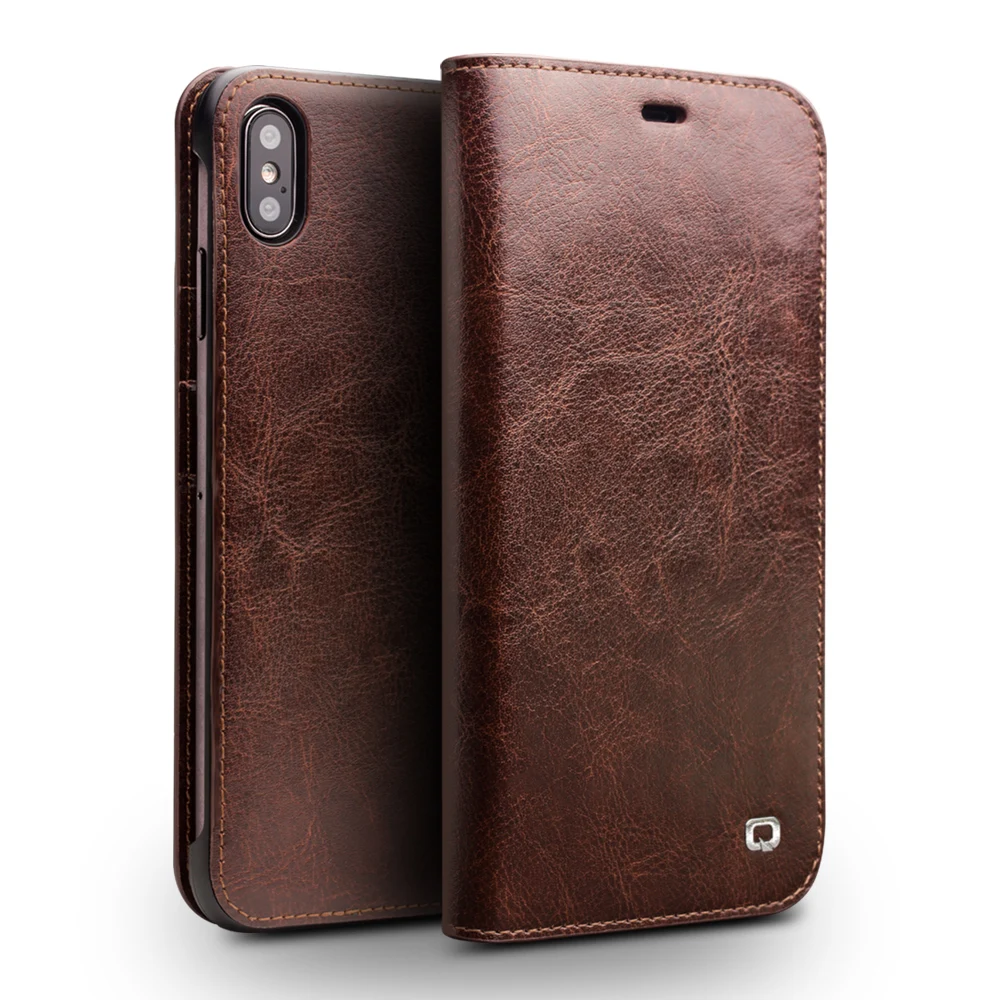 QIALINO Case for Iphone XS MAX Luxury Handmade 100% Genuine Leather Wallet Bag for iPhoneXS MAX slots for cards
QIALINO Case for Iphone XS MAX Luxury Handmade 100% Genuine Leather Wallet Bag for iPhoneXS MAX slots for cards