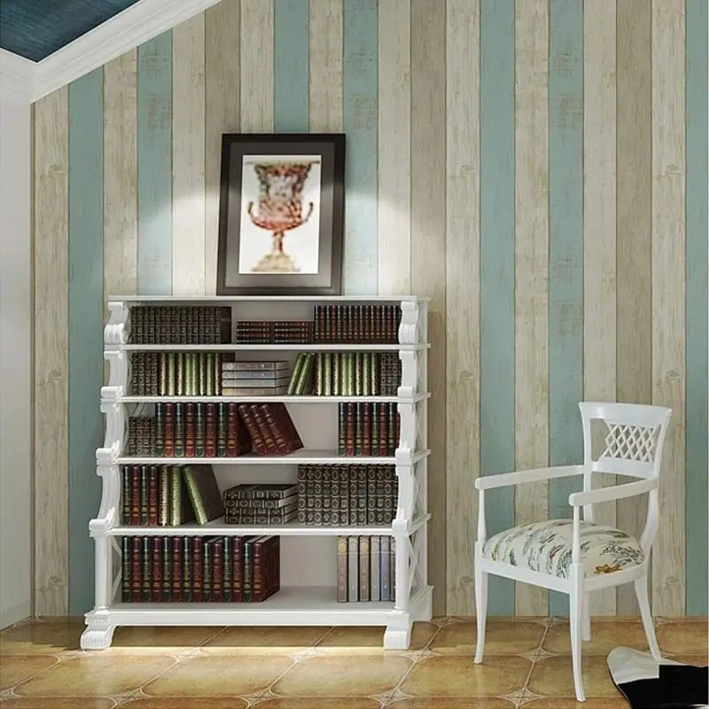 Mediterranean Style Imitation Wood Board Wood Grain Wallpaper Vertical Striped Living Room Sofa TV Background Papel De Parede 3D
Mediterranean Style Imitation Wood Board Wood Grain Wallpaper Vertical Striped Living Room Sofa TV Background Papel De Parede 3D
