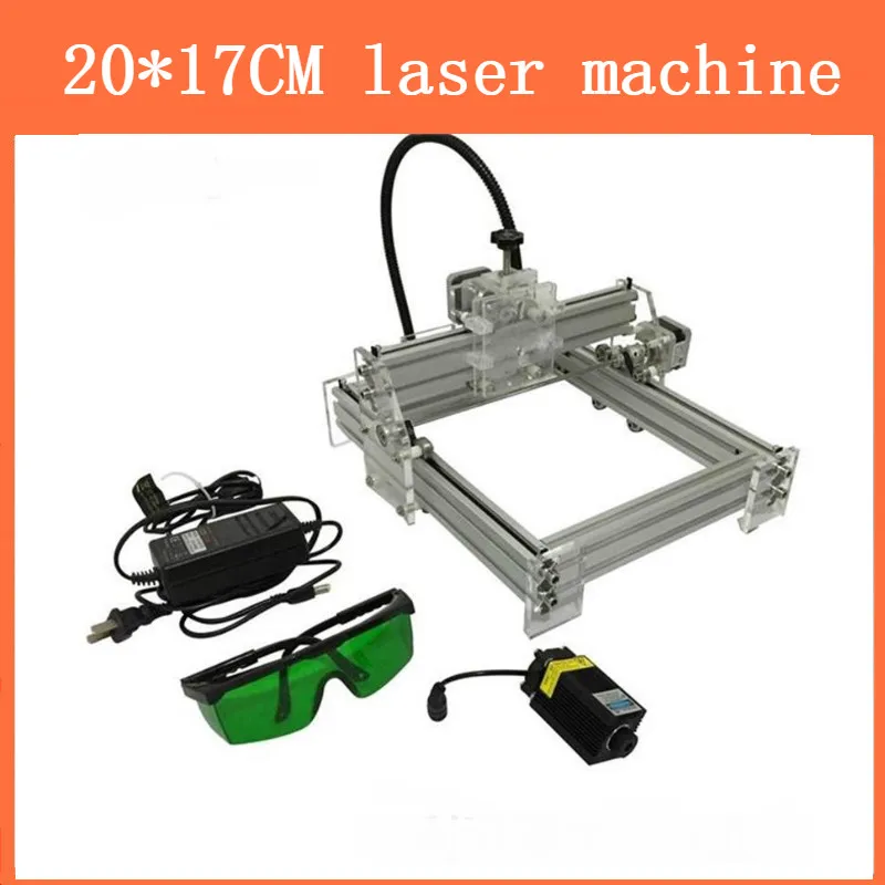 

7W Blue Violet mini Laser Engraving Machine laser height adjustable Carving lathe work area 20*17CM