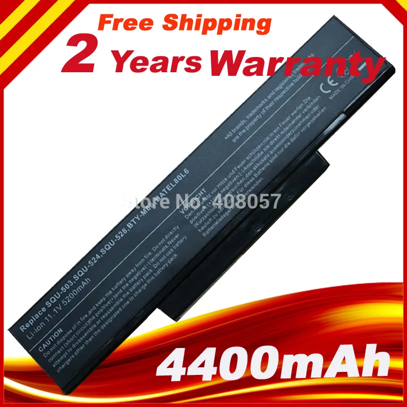 Battery for Asus A9 F3 MSI M660 M662 M670 BTY-M66 BTY-M68 A32-F3 SQU-528 SQU-524
Battery for Asus A9 F3 MSI M660 M662 M670 BTY-M66 BTY-M68 A32-F3 SQU-528 SQU-524