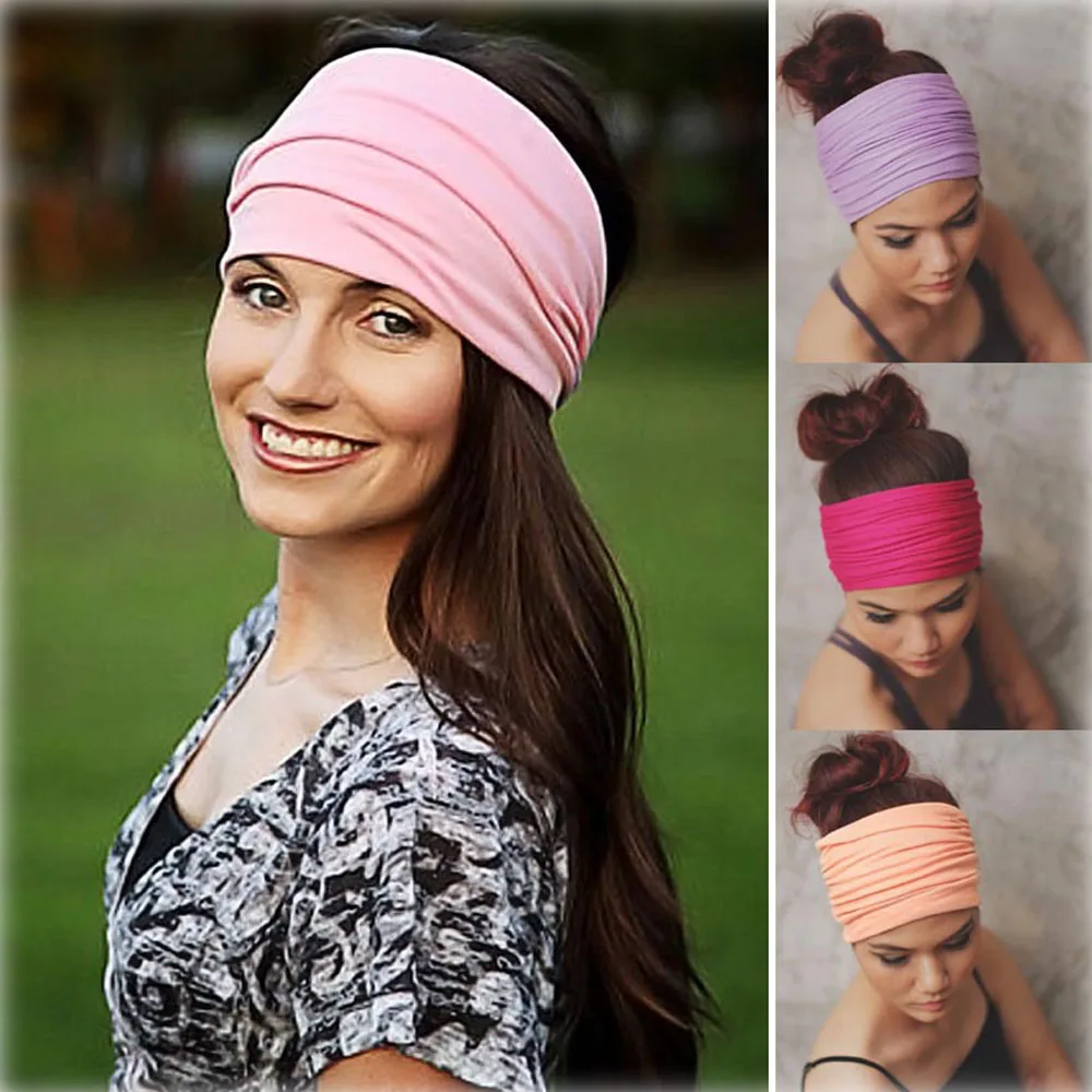 Fashion Women Solid Wide Headband Cotton High Elasticity Turban For Lady Sport Head Bands Headdress Hair Accessories
Fashion Women Solid Wide Headband Cotton High Elasticity Turban For Lady Sport Head Bands Headdress Hair Accessories