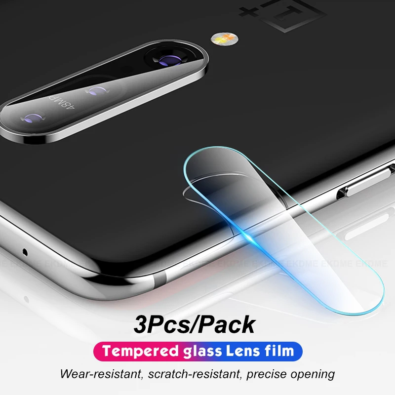 Прозрачное закаленное стекло для объектива камеры Oneplus 7 Pro 3 упаковки|Защитные