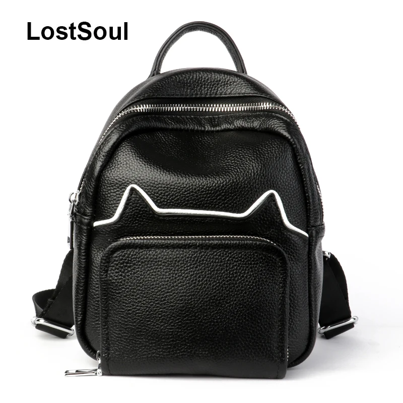 Брендовые женские сумки LostSoul из натуральной кожи, милый рюкзак для девочек-подростков, модный дорожный женский школьный портфель с кошачьи...
Брендовые женские сумки LostSoul из натуральной кожи, милый рюкзак для девочек-подростков, модный дорожный женский школьный портфель с кошачьи...