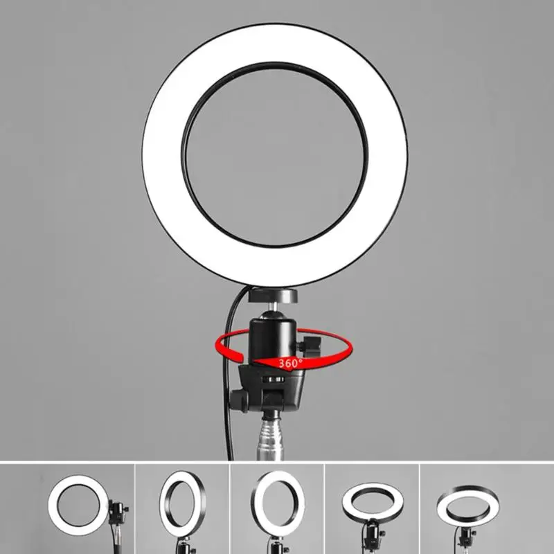 Photography Dimmable LED Selfie Ring Light Youtube Video Live 3200-5600K Photo Lamp w/Telescopic Holder Bluetooth Remote Control 
Photography Dimmable LED Selfie Ring Light Youtube Video Live 3200-5600K Photo Lamp w/Telescopic Holder Bluetooth Remote Control