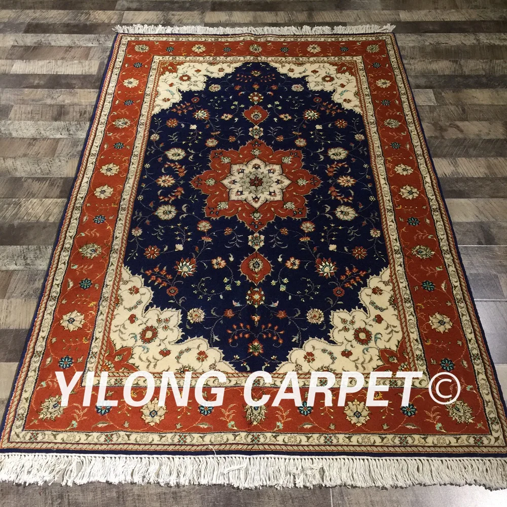 Прочный персидский шелковый ковер Yilong 4 'x 6' с ручным узелком, украшение для гостиной, Турецкая синяя искусственная кожа (WY2126S4x6)
Прочный персидский шелковый ковер Yilong 4 'x 6' с ручным узелком, украшение для гостиной, Турецкая синяя искусственная кожа (WY2126S4x6)