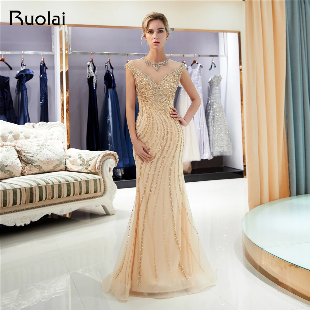 Fashion Evening Dresses 2019 O Neck Luxury Heavy Beaded Mermaid Evening Gown Sweep Train Vestido de Fiesta SQ10
Fashion Evening Dresses 2019 O Neck Luxury Heavy Beaded Mermaid Evening Gown Sweep Train Vestido de Fiesta SQ10