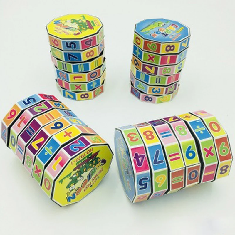 Игрушки Кубики пластиковые дети студент Куб мини 6x6x6 цилиндрический раннего