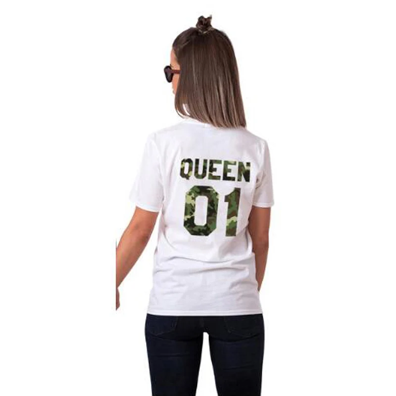 His And Hers King Queen 01 Shirts Chic Couple Lover Camo King Queen T Shirt Men Women Hip Hop Female Short Sleeve T-Shirt Hommes
His And Hers King Queen 01 Shirts Chic Couple Lover Camo King Queen T Shirt Men Women Hip Hop Female Short Sleeve T-Shirt Hommes