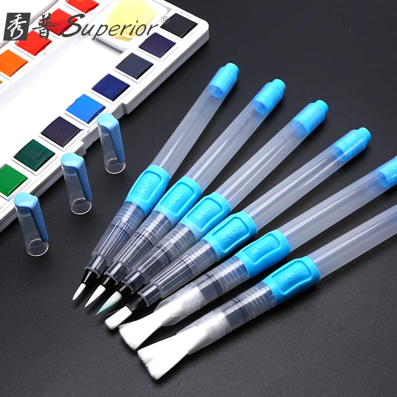 Ручка перьевая со свинцовым крючком, Набор цветных карандашей с мягкой головкой и водяной щеткой, Студенческая Акварельная однотонная ручк... 
Ручка перьевая со свинцовым крючком, Набор цветных карандашей с мягкой головкой и водяной щеткой, Студенческая Акварельная однотонная ручк...