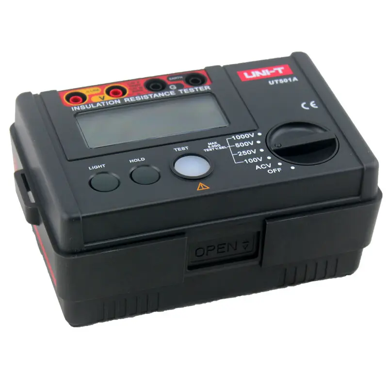 UNI-T UT501A 1000V Megger Insulation Earth Ground Resistance Meter Tester Free Ship UT501A Megohmmeter Voltmeter w/LCD Backlight
UNI-T UT501A 1000V Megger Insulation Earth Ground Resistance Meter Tester Free Ship UT501A Megohmmeter Voltmeter w/LCD Backlight