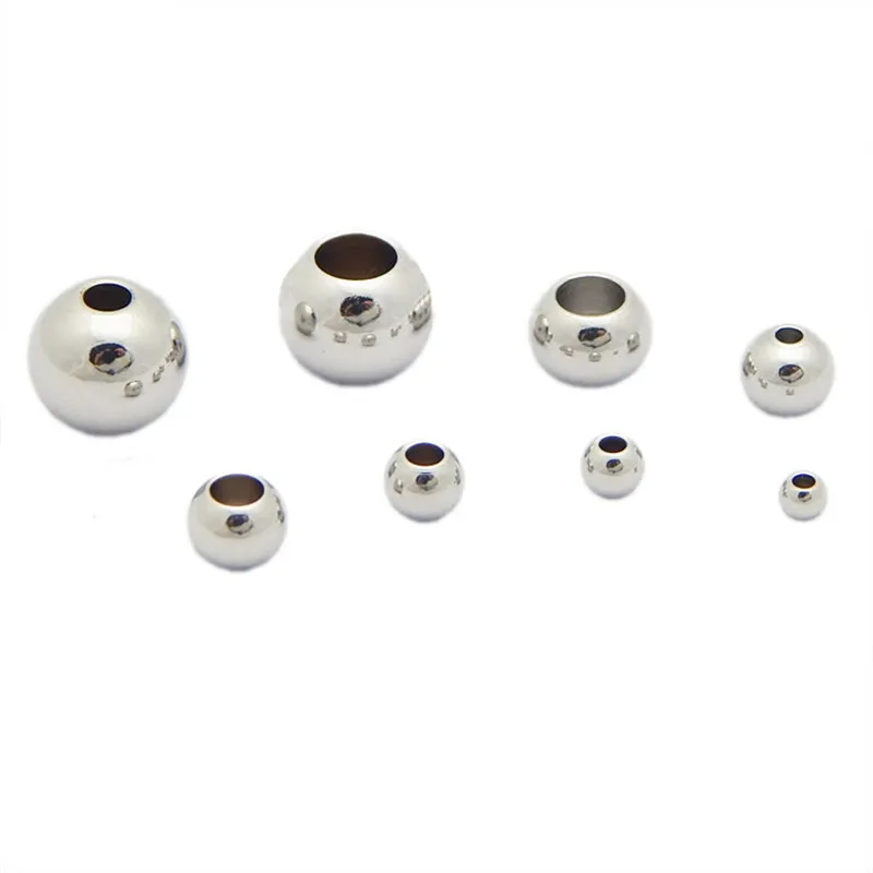 20pcs/lot Stainless Steel Round Ball Beads Silver color 2 3 4 5 6 7 8mm with Large Hole European Space Beads for DIY Jewelry
20pcs/lot Stainless Steel Round Ball Beads Silver color 2 3 4 5 6 7 8mm with Large Hole European Space Beads for DIY Jewelry