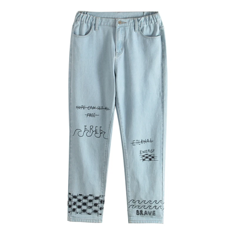 Toyouth Vintage Ladies boyfriend Jeans For Women High Waisted Printed Mom Jeans Casual Pencil Trousers Streetwear Denim Pants
Toyouth Vintage Ladies boyfriend Jeans For Women High Waisted Printed Mom Jeans Casual Pencil Trousers Streetwear Denim Pants