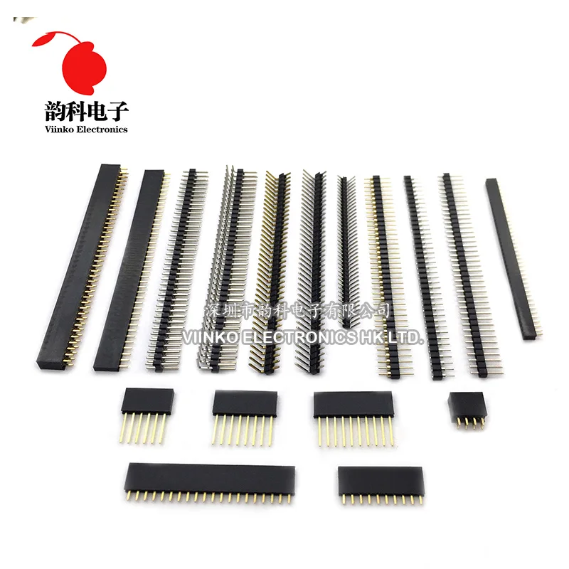 Pitch 2.54mm 2/3/4/5/6/7/8/9/10/11/12/13/14/15/16/20/40 Pin Straight Female Single Row Pin Header Strip PCB Connector
Pitch 2.54mm 2/3/4/5/6/7/8/9/10/11/12/13/14/15/16/20/40 Pin Straight Female Single Row Pin Header Strip PCB Connector