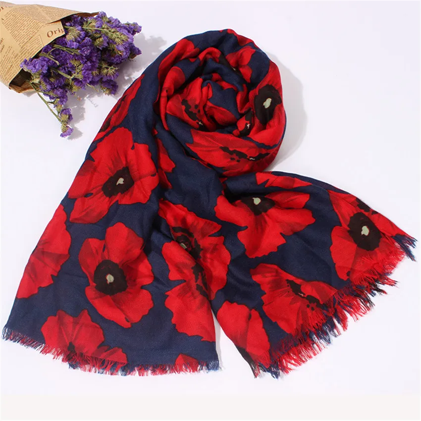 2021 Women Scarf Vintage Poppy Floral Viscose Scarves New Design Shawls and Wraps Lady Fringe Pashmina Muffler Hijab Foulard Cap
2021 Women Scarf Vintage Poppy Floral Viscose Scarves New Design Shawls and Wraps Lady Fringe Pashmina Muffler Hijab Foulard Cap