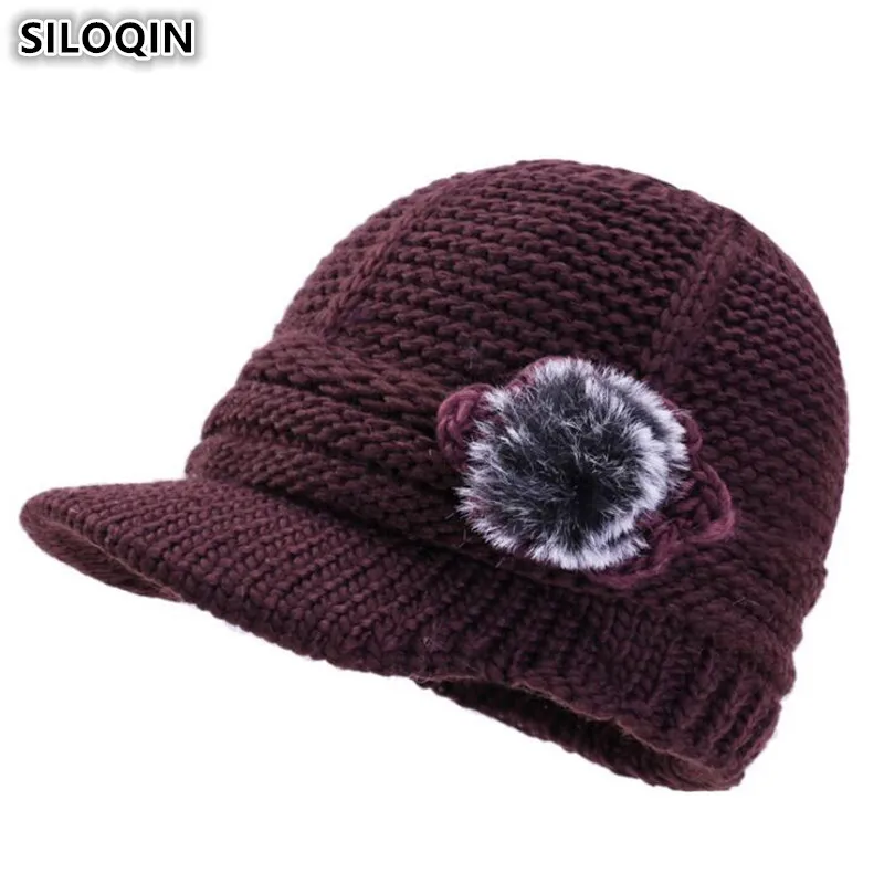 SILOQIN Elegant Winter Ladies Hat Plus Velvet Thick Warm Knitted Woolen Berets For Women Earmuffs Hats New Female Winter Hat
SILOQIN Elegant Winter Ladies Hat Plus Velvet Thick Warm Knitted Woolen Berets For Women Earmuffs Hats New Female Winter Hat