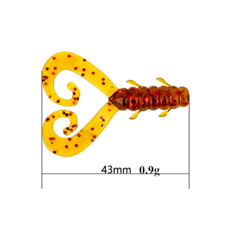 TSURIONYA 12Pcs Soft Fishing Lures 43mm0.9g Isca Artificial Pesca Carp Bait Leurre Peche Bionic Lure Tackle | Спорт и развлечения