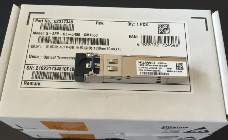 Оригинальный S-SFP-GE-LH80-SM-1550 оптический приемопередатчик eSFP-GF 1,25G одномодовый модуль 1550nm, 80km, LC
Оригинальный S-SFP-GE-LH80-SM-1550 оптический приемопередатчик eSFP-GF 1,25G одномодовый модуль 1550nm, 80km, LC