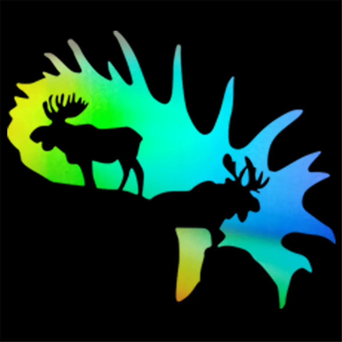 Moose в Роге рога автомобиля наклейки стены для дома окон и стекла двери ноутбука
