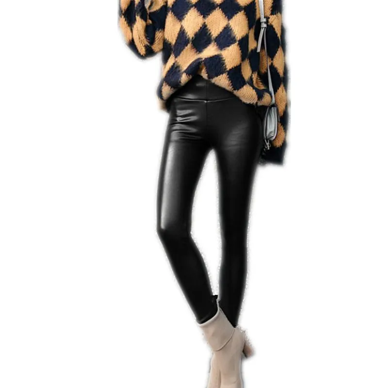 Autumn Winter PU Women Leggings 2018 High Waist Female Velet Ankle-Length Pu Leggings Women Slim Outerwear High Elastic Q1031
Autumn Winter PU Women Leggings 2018 High Waist Female Velet Ankle-Length Pu Leggings Women Slim Outerwear High Elastic Q1031