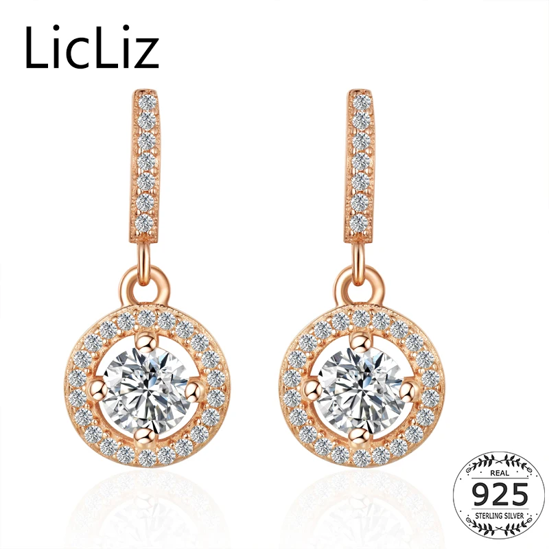 LicLiz 925 Sterling Silver Round Circle Dangle Earrings Women Micro Pave Cubic Zirconia Ear Drops Pendant Hanging Earring LE0359
LicLiz 925 Sterling Silver Round Circle Dangle Earrings Women Micro Pave Cubic Zirconia Ear Drops Pendant Hanging Earring LE0359