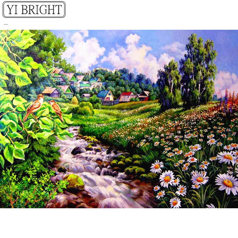 5D/3D scenery Diamond Mosaic Crafts Diamond Painting Cross Stitch Flower creek Diamond Embroidery Handmade Craft Children ZH
5D/3D scenery Diamond Mosaic Crafts Diamond Painting Cross Stitch Flower creek Diamond Embroidery Handmade Craft Children ZH