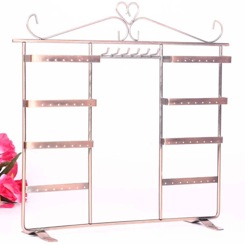 2016 Good quality 6 Hooks 64 Hole Earrings Necklace Jewelry Display Metal Stand Rack Holder Home Organizer Free Shipping
2016 Good quality 6 Hooks 64 Hole Earrings Necklace Jewelry Display Metal Stand Rack Holder Home Organizer Free Shipping