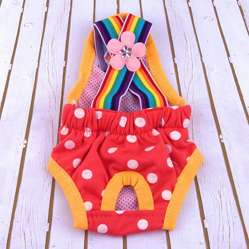 Dots Cute Rainbow Strap Dog Diaper Shorts Pet Physiological Pants Washable Female Short Dress Menstruation Underwear Briefs
Dots Cute Rainbow Strap Dog Diaper Shorts Pet Physiological Pants Washable Female Short Dress Menstruation Underwear Briefs