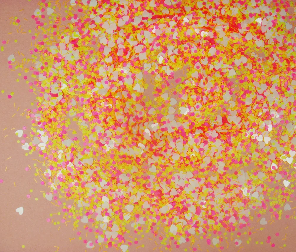 50g Neon nail Powder Mix Hexagon heart Strip nail glitter Solvent Resistant for Nail Polish&Gel Acrylic Nail
50g Neon nail Powder Mix Hexagon heart Strip nail glitter Solvent Resistant for Nail Polish&Gel Acrylic Nail