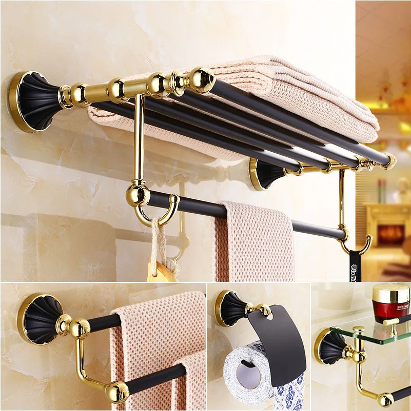 Bathroom Hardware Set Ceramic Brass Towel Rack Paper Holder Towel Bar Corner Shelf Toilet Brush holder Bathroom Accessories
Bathroom Hardware Set Ceramic Brass Towel Rack Paper Holder Towel Bar Corner Shelf Toilet Brush holder Bathroom Accessories