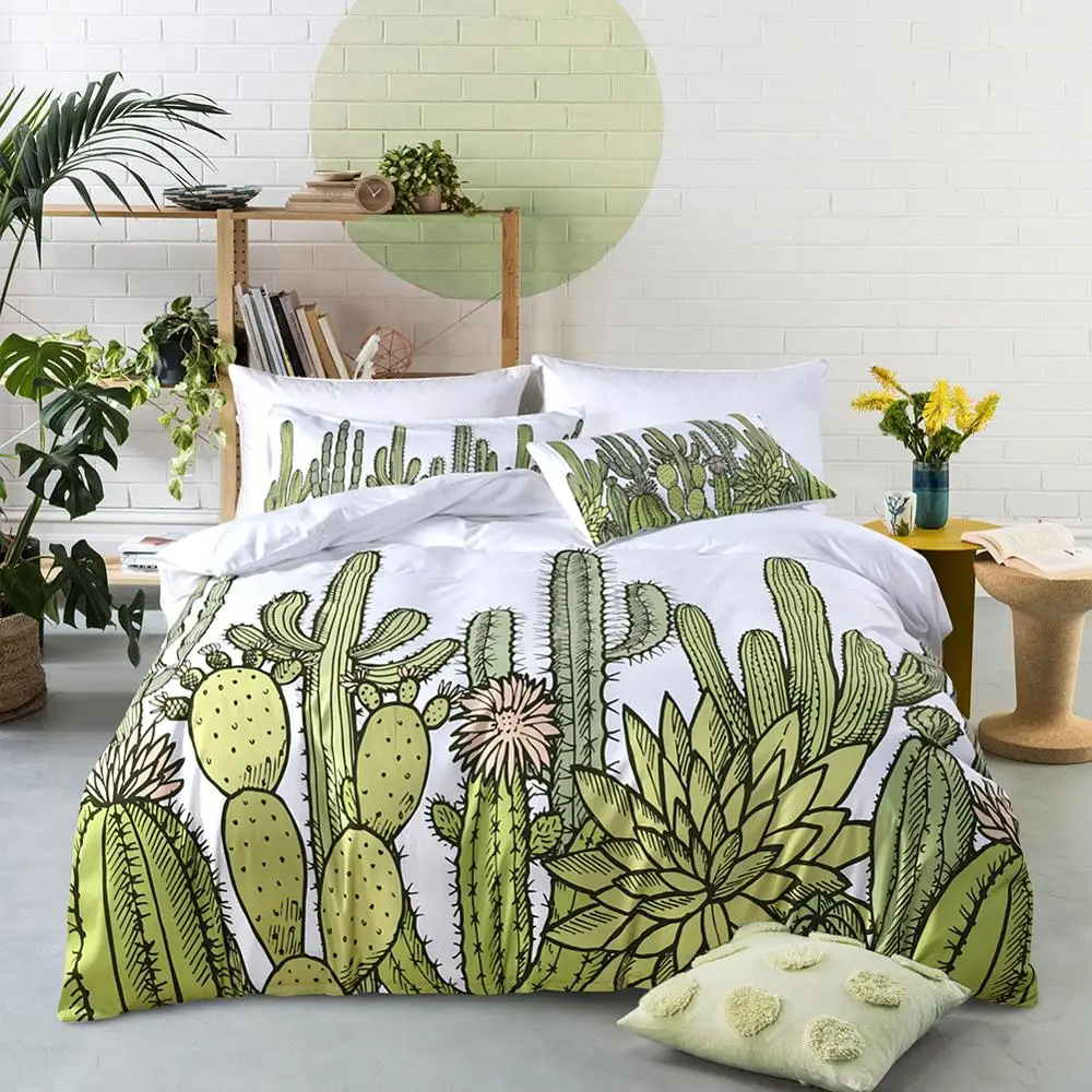 Tropical Plant Printed Bedding Set 2 3 Pcs Cactus Unicorn Skeleton Duvet Cover Set Pillowcase Twin Queen King Digital Printing
Tropical Plant Printed Bedding Set 2 3 Pcs Cactus Unicorn Skeleton Duvet Cover Set Pillowcase Twin Queen King Digital Printing