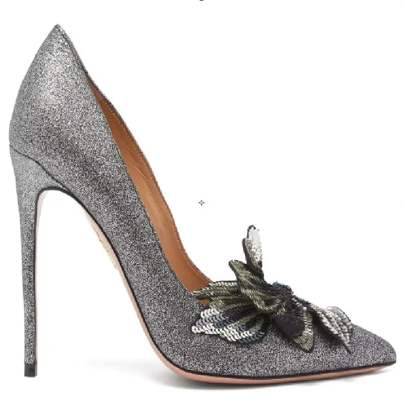 Hot Fashion Sexy Silver/red Sequined Cloth Slip-On Shoes Pointed Toe Thin Heels Women's Shoes Shallow Bling Flower Ladies Pumps
Hot Fashion Sexy Silver/red Sequined Cloth Slip-On Shoes Pointed Toe Thin Heels Women's Shoes Shallow Bling Flower Ladies Pumps